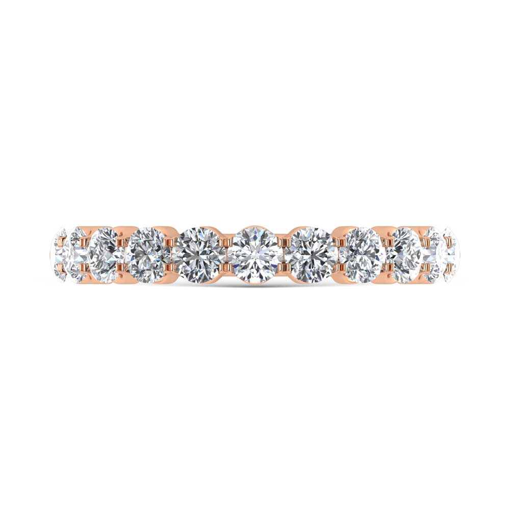 14K Rose Gold Lab Grown Diamond 1 1/2 Ct.Tw. Band