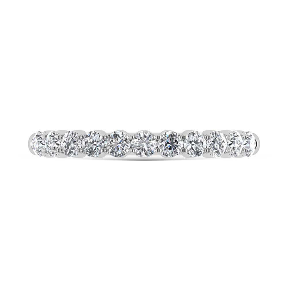 14K White Gold Lab Grown Diamond 1/2 Ct.Tw. Band