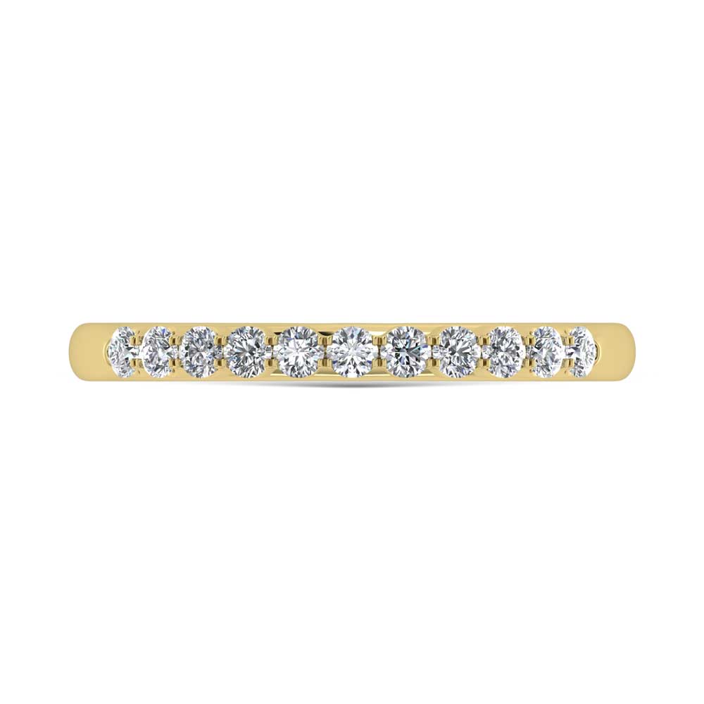 14K Yellow Gold Lab Grown Diamond 1/4 Ct.Tw. Band