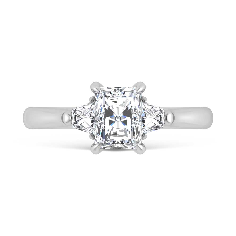 14K White Gold Lab Grown Diamond 1 1/4 Ct.Tw. Engagement Ring