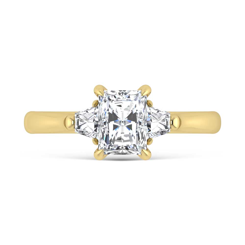 14K Yellow Gold Lab Grown Diamond 1 1/4 Ct.Tw. Engagement Ring