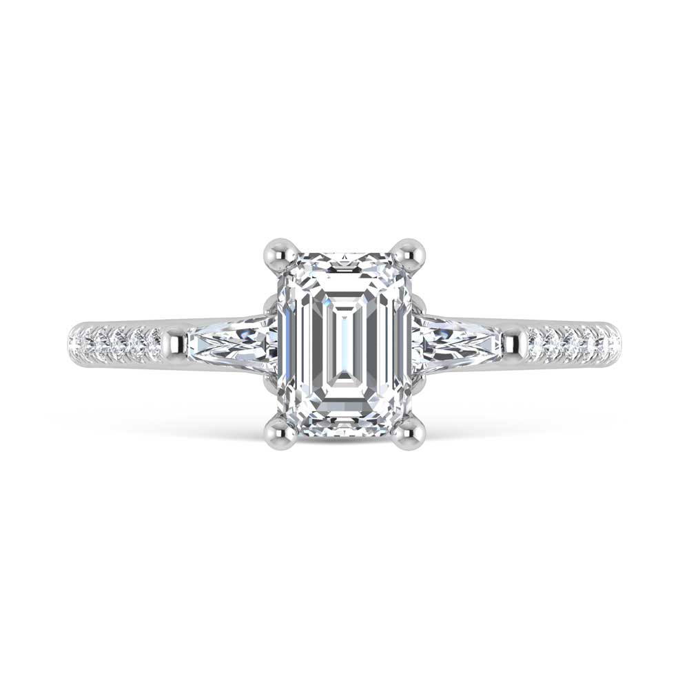 14K White Gold Lab Grown Diamond 1 1/4 Ct.Tw. Engagement Ring