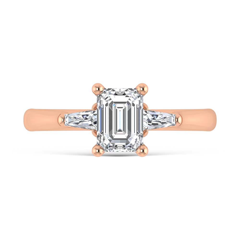 14K Rose Gold Lab Grown Diamond 1 1/5 Ct.Tw. Engagement Ring