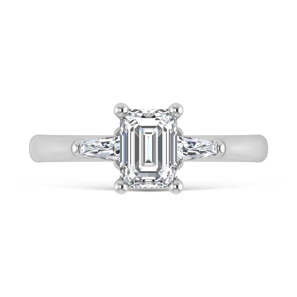 14K White Gold Lab Grown Diamond 1 1/5 Ct.Tw. Engagement Ring