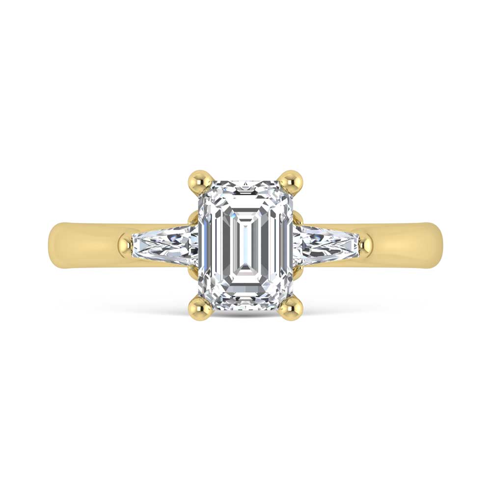 14K Yellow Gold Lab Grown Diamond 1 1/5 Ct.Tw. Engagement Ring