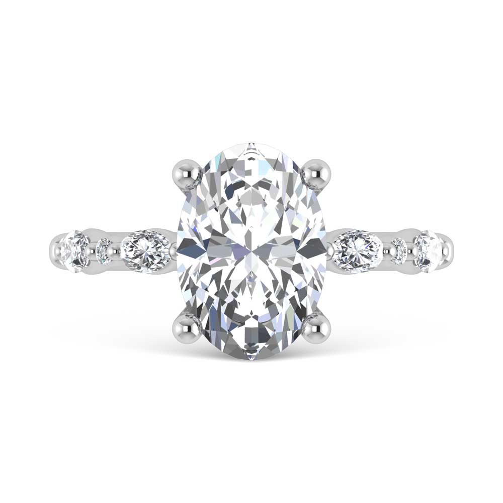 14K White Gold Lab Grown Diamond 2 3/8 Ct.Tw. Engagement Ring