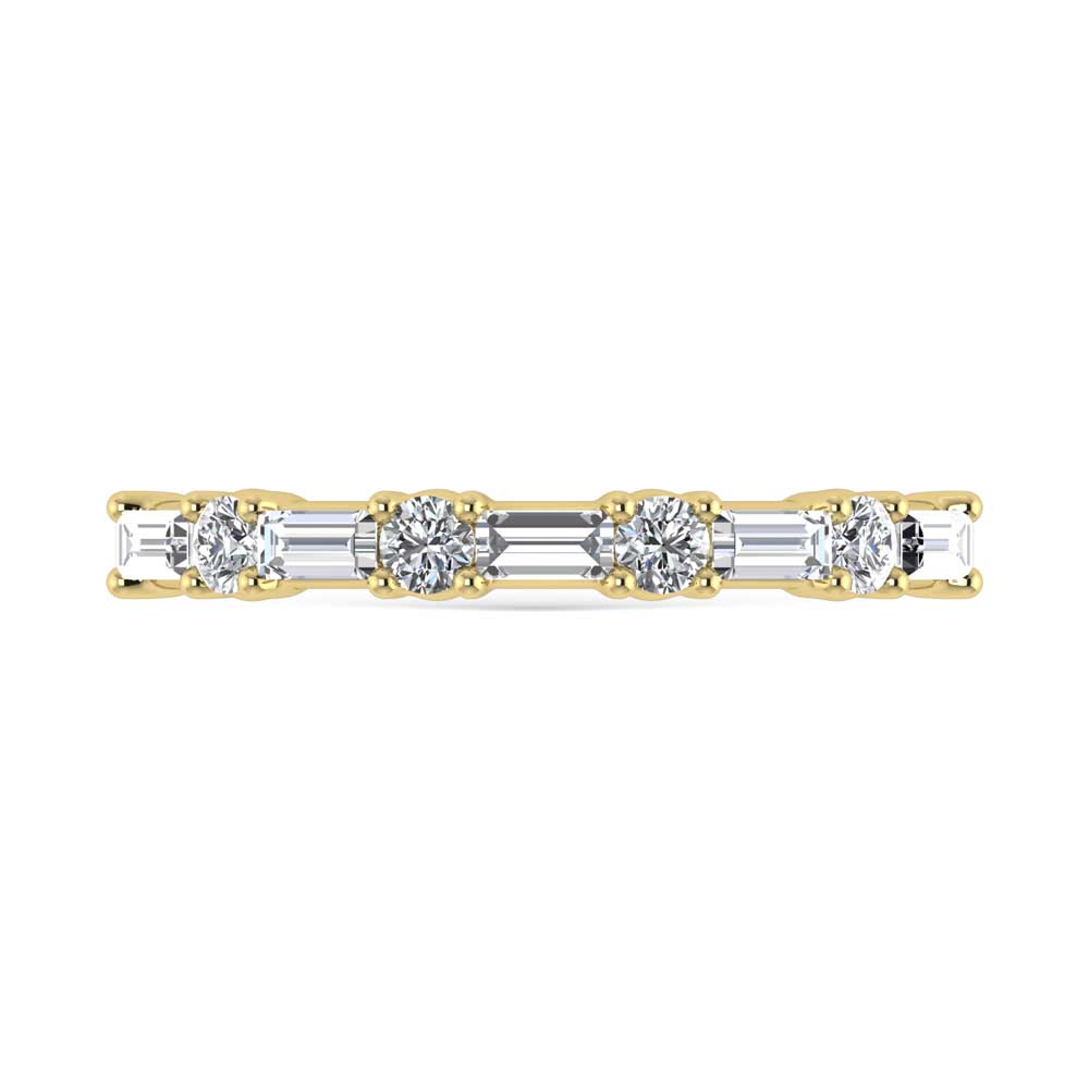 14K Yellow Gold Lab Grown Diamond 5/8 Ct.Tw. Stackable Band