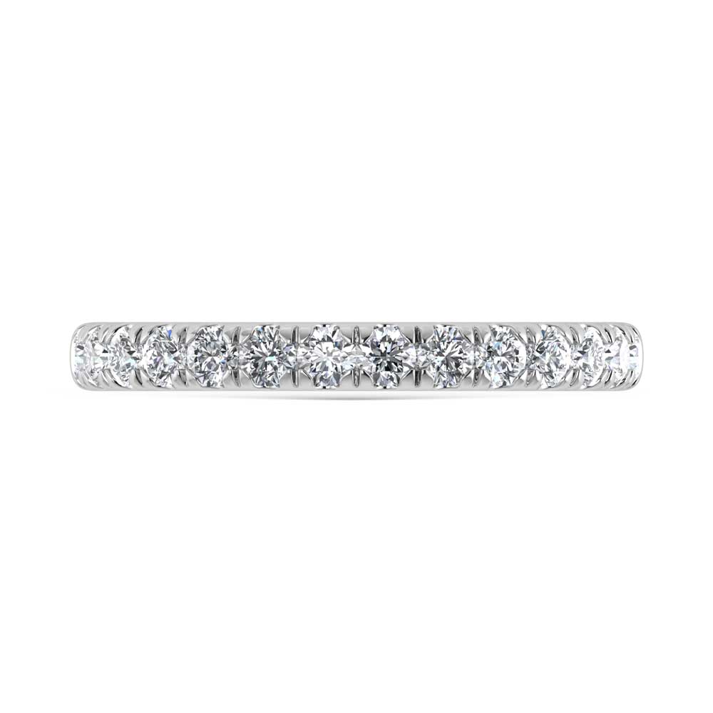 14K White Gold Lab Grown Diamond 3/8 Ct.Tw. Ladies Band