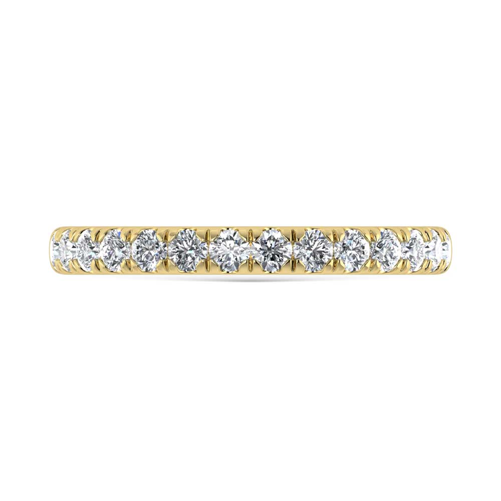 14K Yellow Gold Lab Grown Diamond 3/8 Ct.Tw. Ladies Band