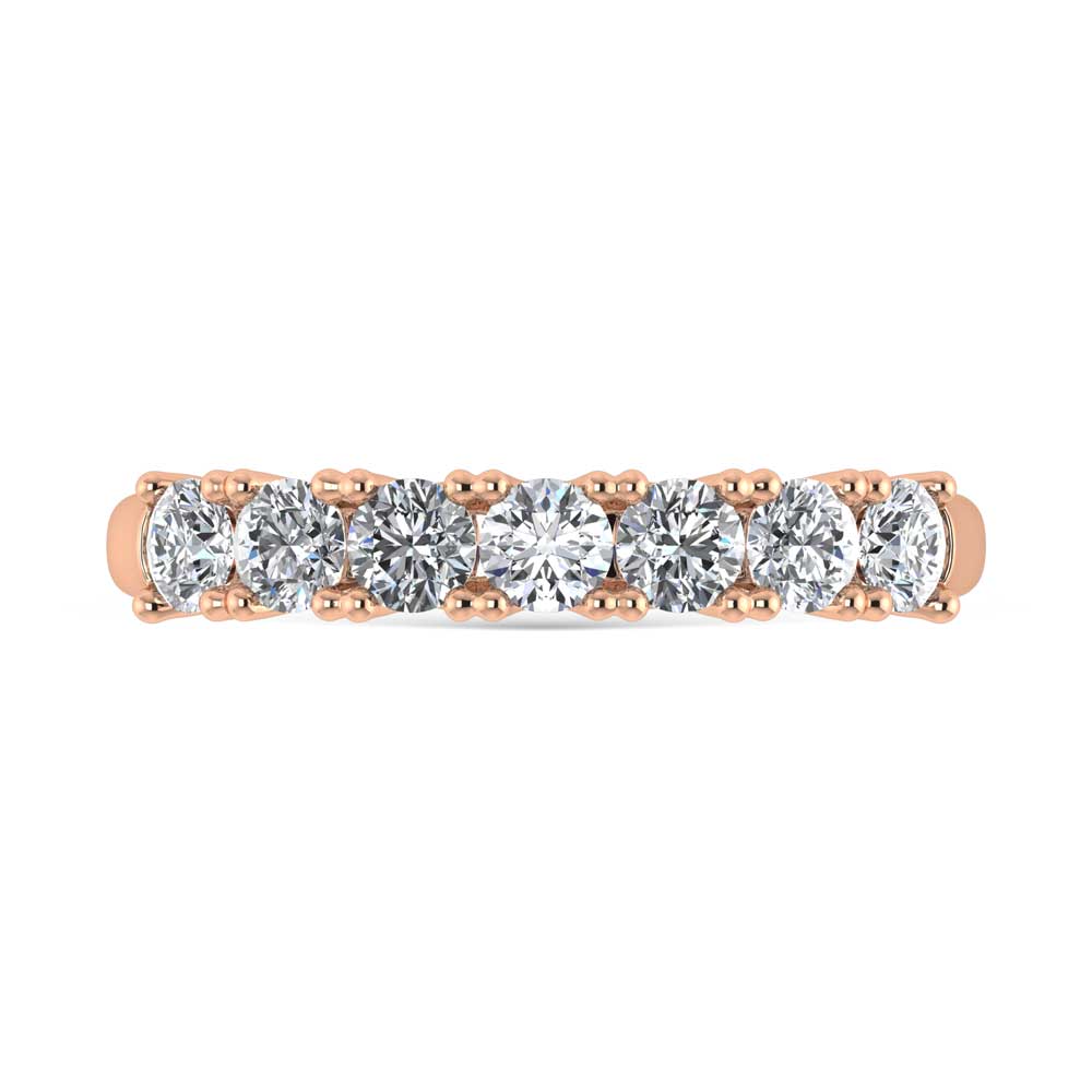 14K Rose Gold Lab Grown Diamond 7/8 Ct.Tw. Band