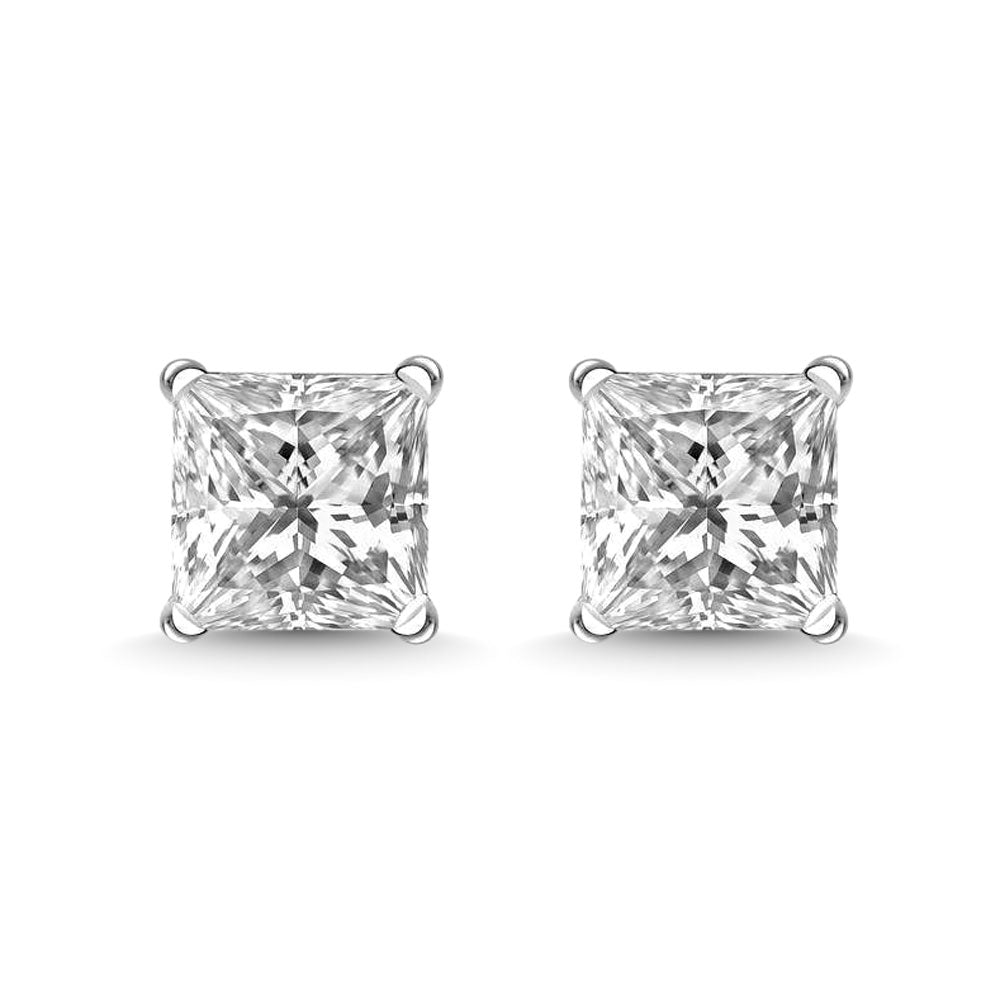 14K White Gold 1/5 Ct.Tw. Premium Diamond Stud Earrings